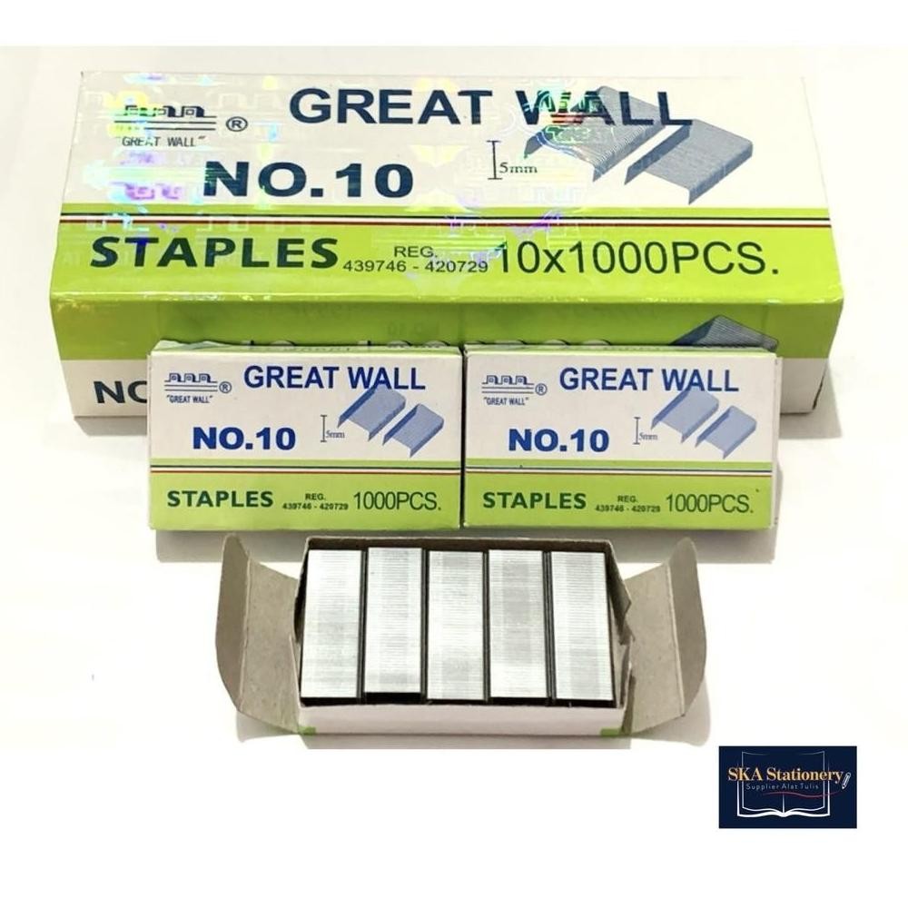 

Sale Refill/Isi Staples Greatwall No 10 Ori (Pak) Sale