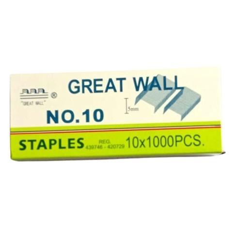 

Viral Isi Staples Great Wall No.10 Original (1 Pak Isi 10 Box) Viral