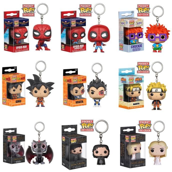 FUNKO POP Funko POP Keychain (Spiderman, Rugrats, Goku, Vegeta, Naruto, GoT)