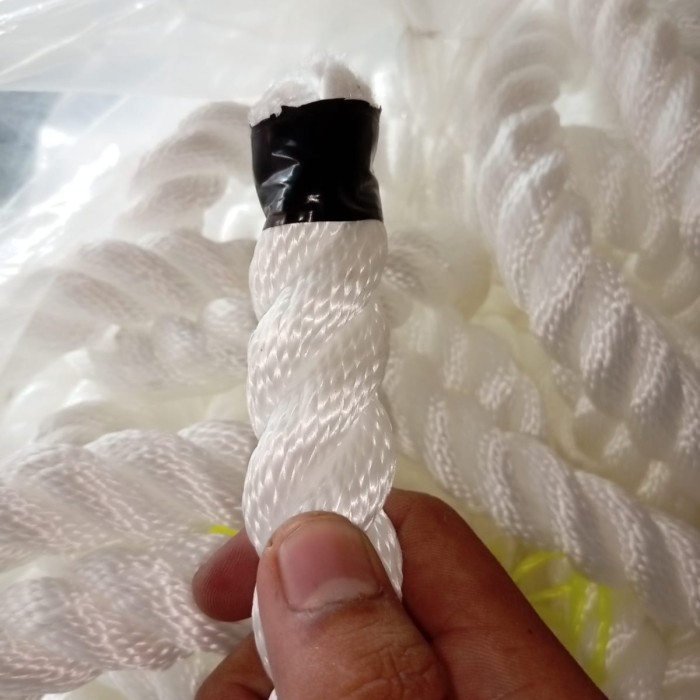

SIAP KIRIM TALI TAMBANG 20MM NYLON1ROLL PUTIH NILON ROPE