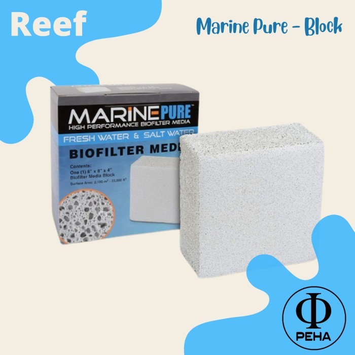 Marine Pure Block - Rumah Bakteri - Biofilter Media Aquarium Laut