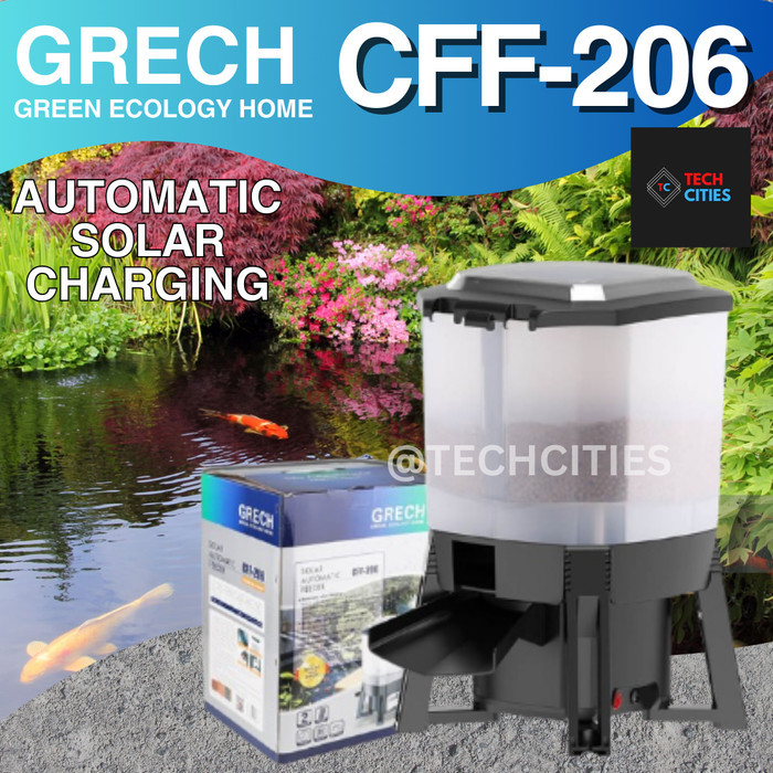 SUNSUN GRECH CFF 206 6L AUTOFEEDER SOLAR POWER TECHNOLOGY ORIGINAL