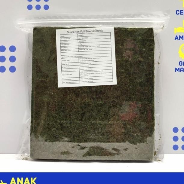 

Sushi N Sakao Seaweed Special Grade 50 Sheet Lembar Rumput Laut
