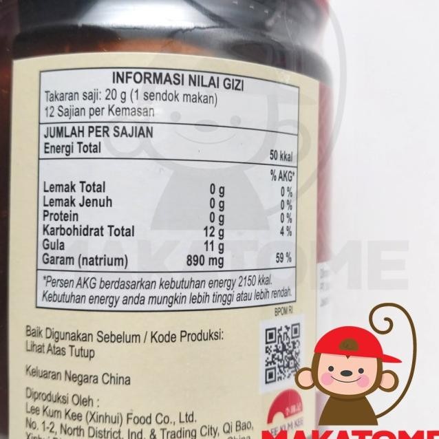 

Lee Kum Kee Saus Bare Chinese Char Siu Sauce Bbq 240Gr Lkk 240 Gr