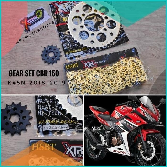 GEAR SET HONDA CBR 150 NEW K45N 2018 2019 GIR SET CBR 150 NEW SSS DID