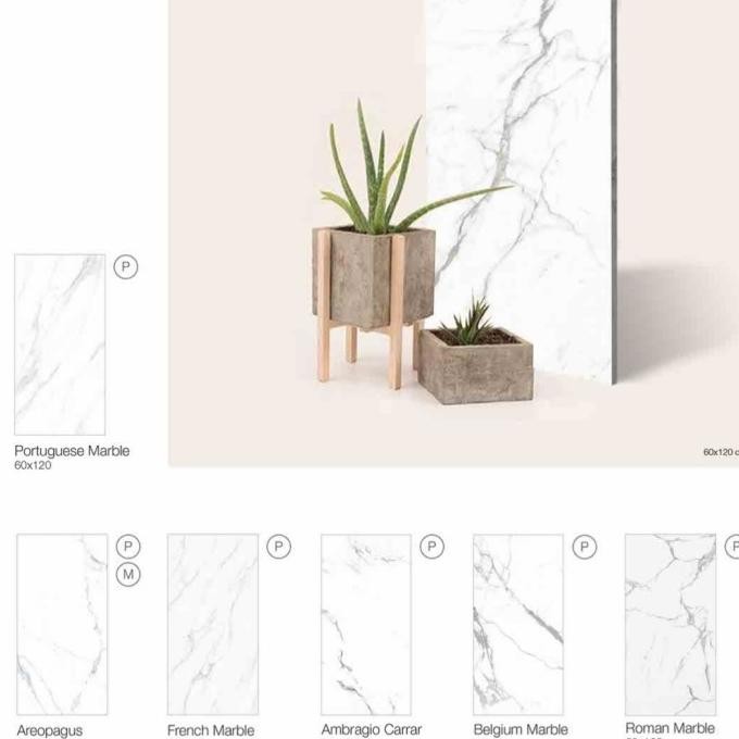 GRANIT LANTAI MEWAH SANDIMAS PORTUGUESE MARBLE 60X120 [FREE ONGKIR] TA