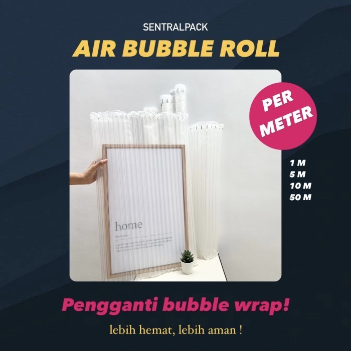 

BUBBLE WRAP AIR COLUMN BAG CUSHION PLASTIK KOLOM UDARA 50METER