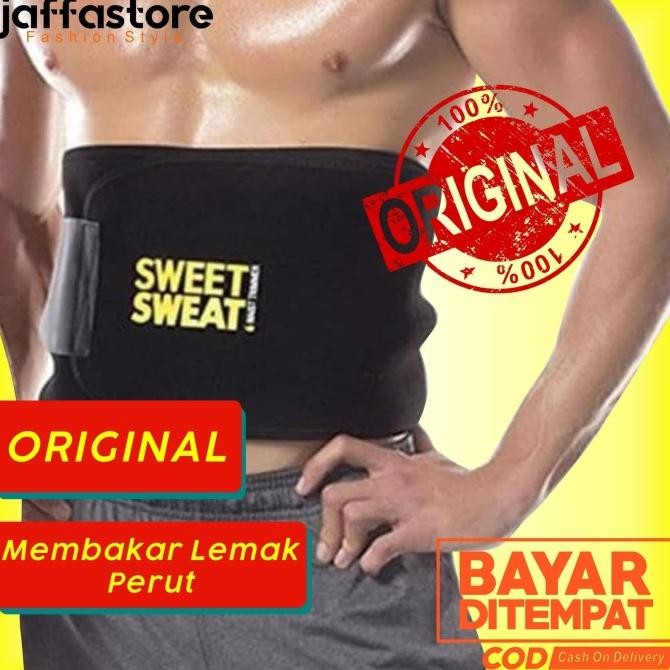 Sweet Sweat Waist Trimmer Belt Korset Pelangsing Pria Wanita Original