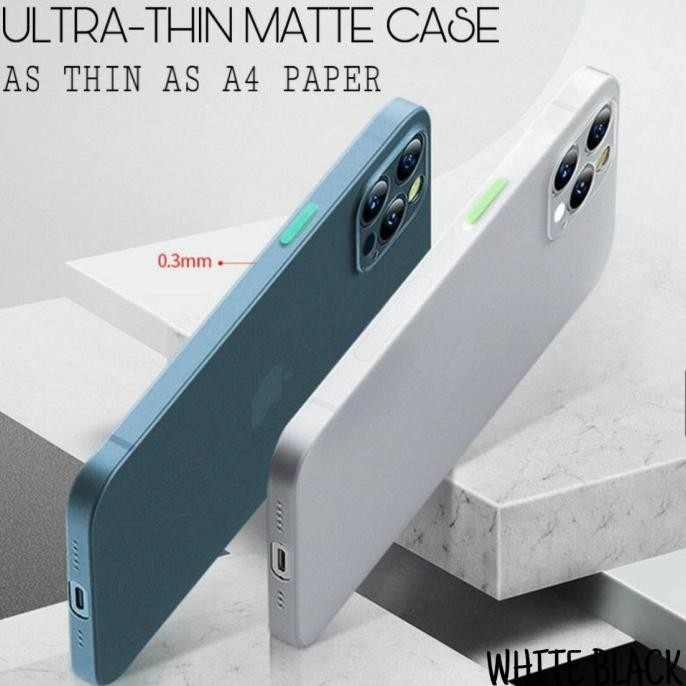 Ultra Thin Case iPhone 11 12 13 Mini Pro Max softcase Casing TipisDoff