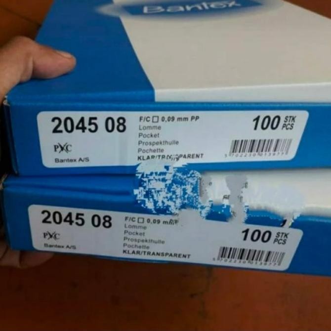 

BEBAS ONGKIR - plastik bantex pp pocket f4 folio 2045 / antiglare 0.09mm/ pak 100 lbr