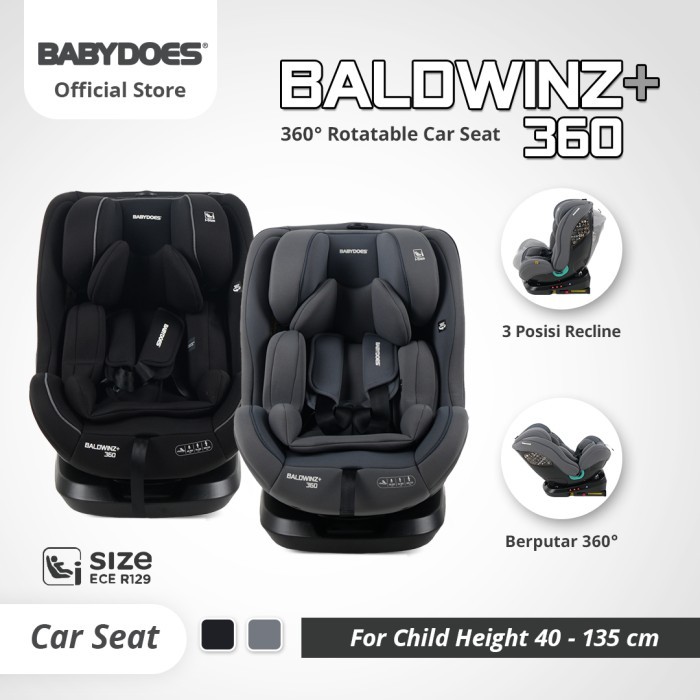 BABYDOES CARSEAT BALDWINZ+ 360 ROTATABLE CAR SEAT 360
