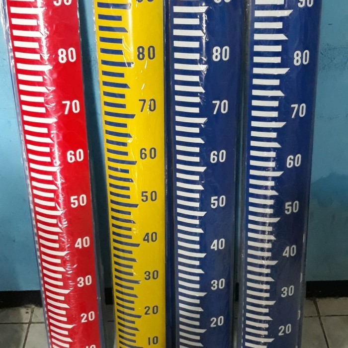 

water level staff gauge peilschaal plat ukur air bak ukur air