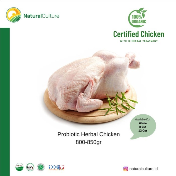 

Probiotic Herbal Chicken Ayam Organik 800-850Gr