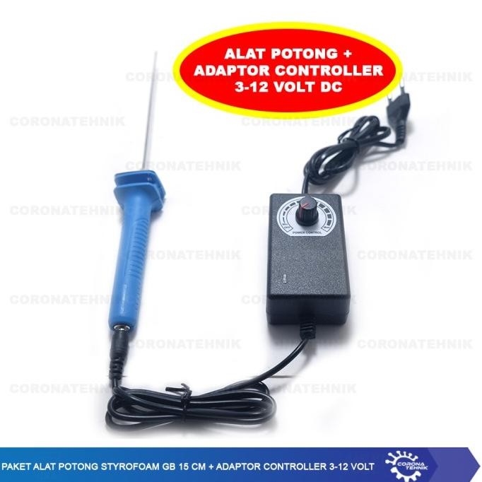 

BRG BARU Paket Alat Potong Styrofoam GB 15 cm + Adaptor Controller 3-12 Volt