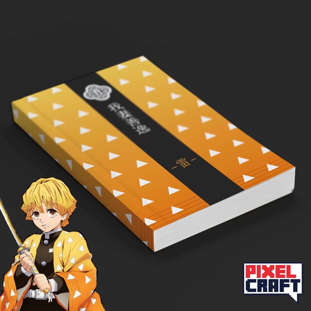 

Pocket Note Anime KIMETSU NO YAIBA Softcover A6 Motif Zenitsu Agatsuma
