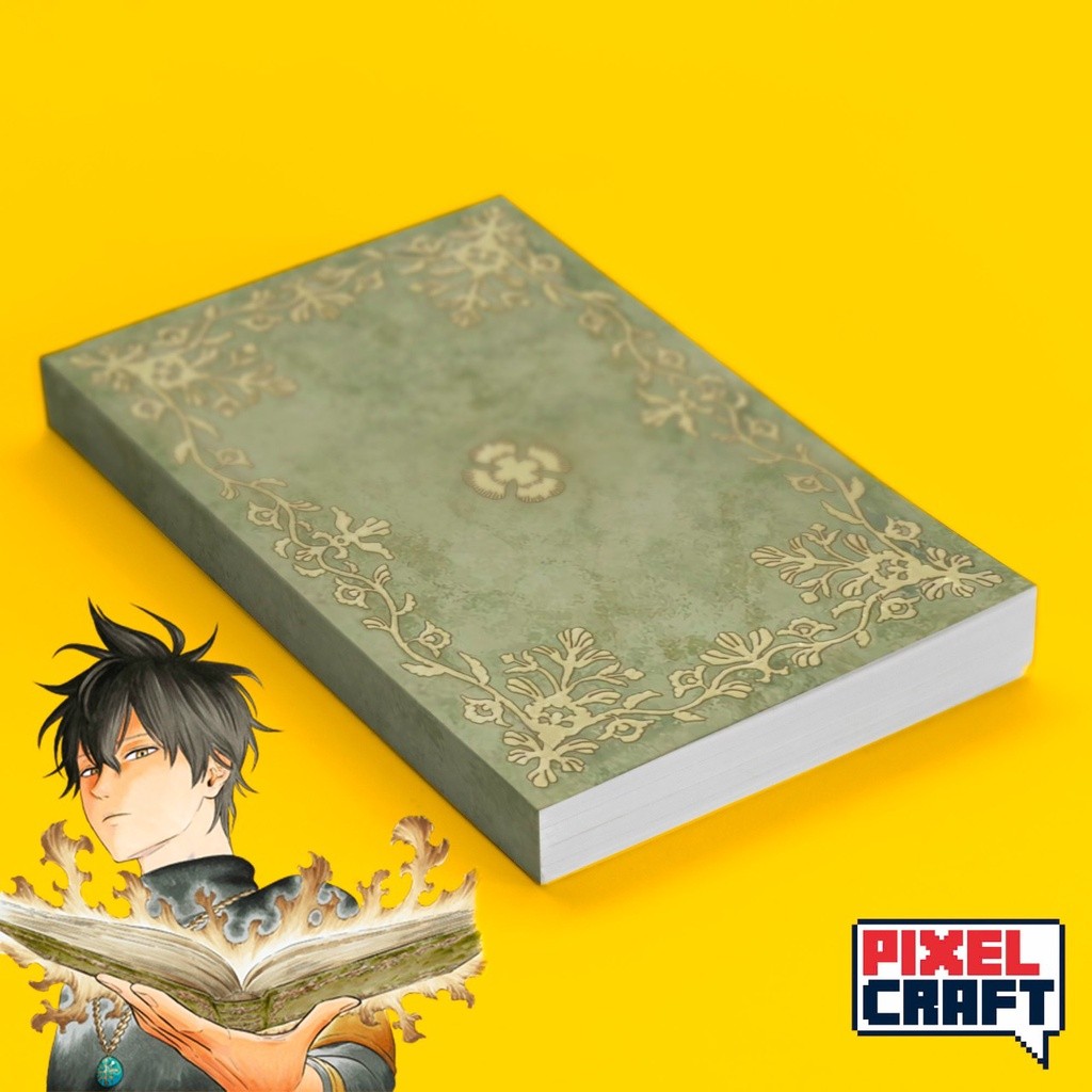 

Pocket Note Anime BLACK CLOVER Softcover A6 Motif Yuno Grimoire