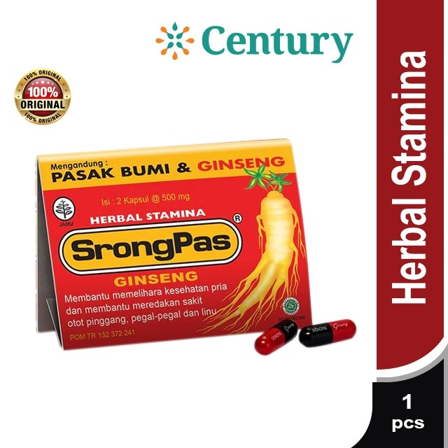 

SRONGPAS GINSENG 1 SASHEET / DAYA TAHAN TUBUH / STAMINA PRIA / VITALITAS PRIA