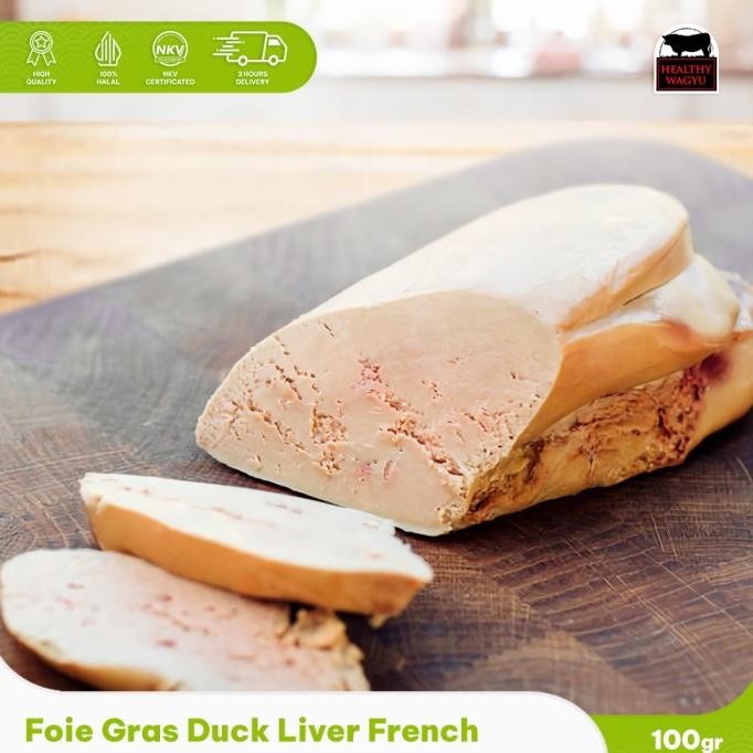 

BEBAS ONGKIR - Foie Gras Duck Liver Hati Angsa Import France 100 Gram