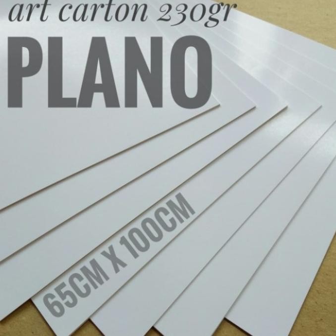 

TERMURAH - 1 RIM KERTAS ART CARTON 230 GR UKURAN PLANO / 65 CM X 100 CM