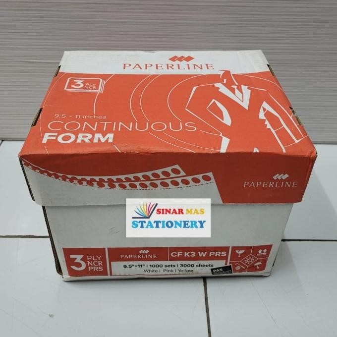 

TERMURAH - Kertas Komputer Continous Form 3 Play PRS Bagi 2(9 1/2 X 11) Paperline
