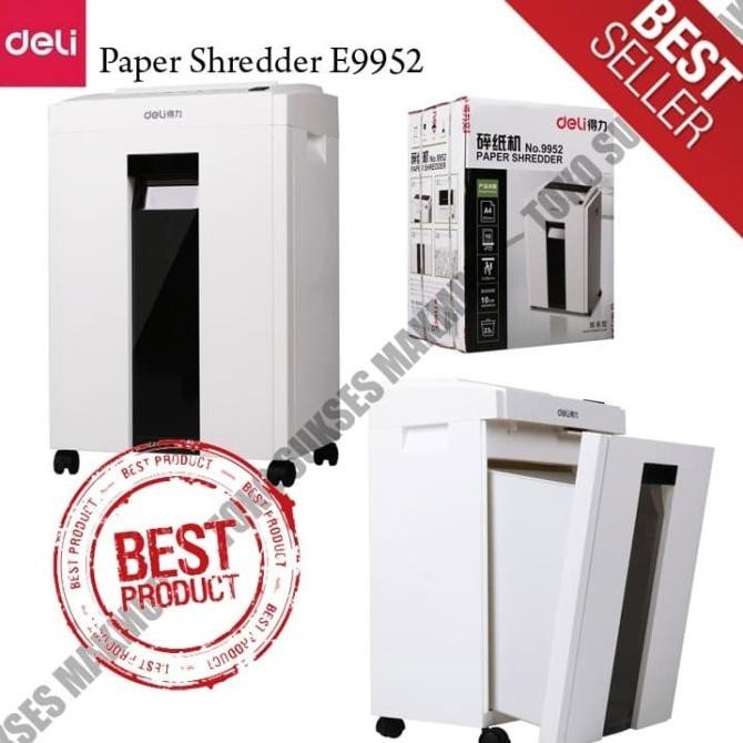 TERLARIS - Penghancur Kertas DELI E9952 - Paper Shredder DELI E9952