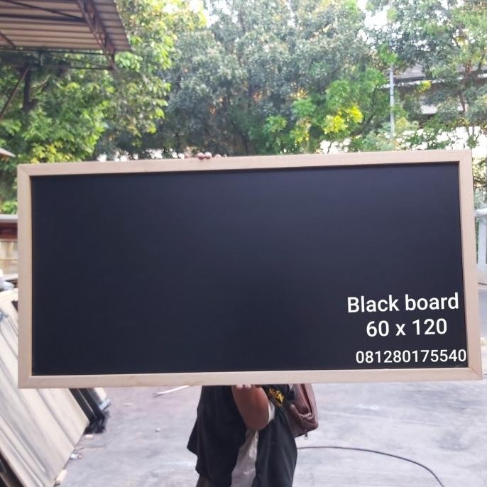 

TERBARU - black board 60 x 120 cm