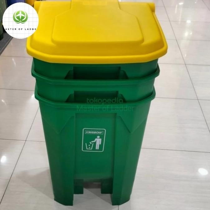 Tempat Sampah Injak 80 Liter Tempat Sampah Outdour pedal Krisbow