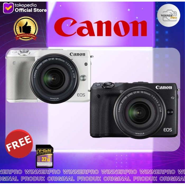 KAMERA CANON EOS M3 KIT 15-45 STM / MIRROLES CANON EOS M3 / CANON M3