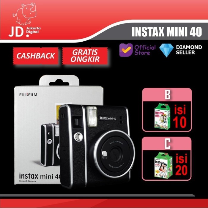 FUJIFILM INSTAX MINI 40 BLACK
