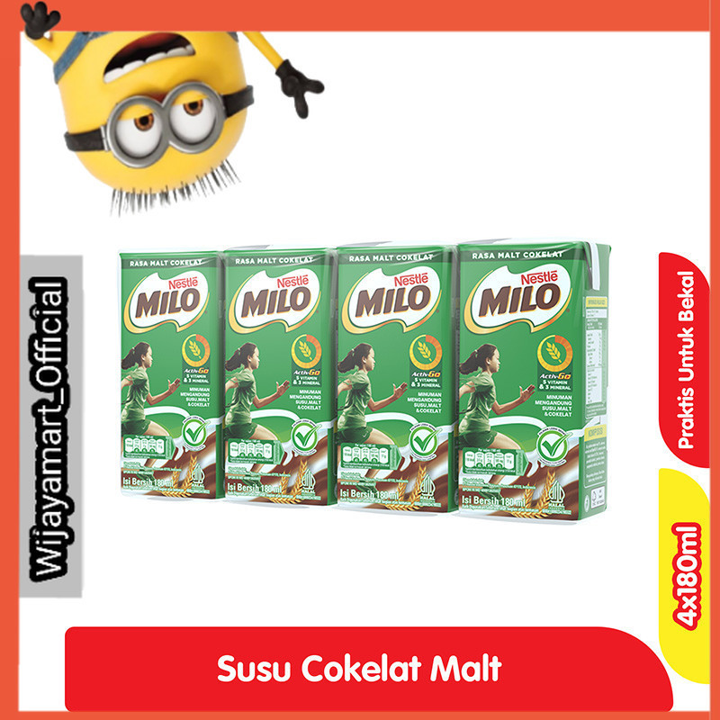 

Milo UHT Activ-Go Pack Kotak 4x180 ml