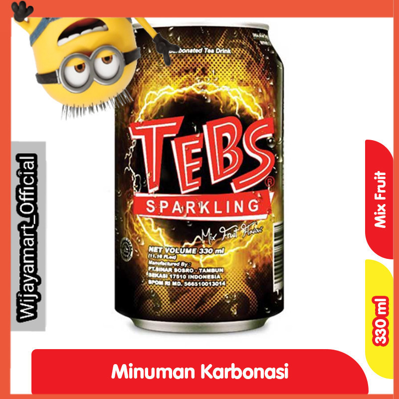 

Tebs Sparkling Teh Minuman Soda Mix Fruit 330 ml