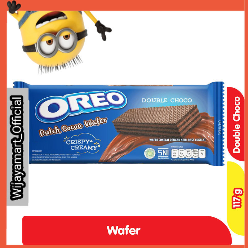 

Oreo Dutch Cocoa Wafer Double Cokelat 117 g