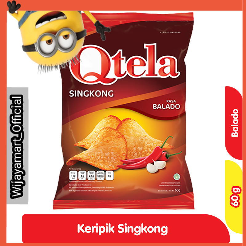 

Qtela Keripik Singkong Balado 60 g