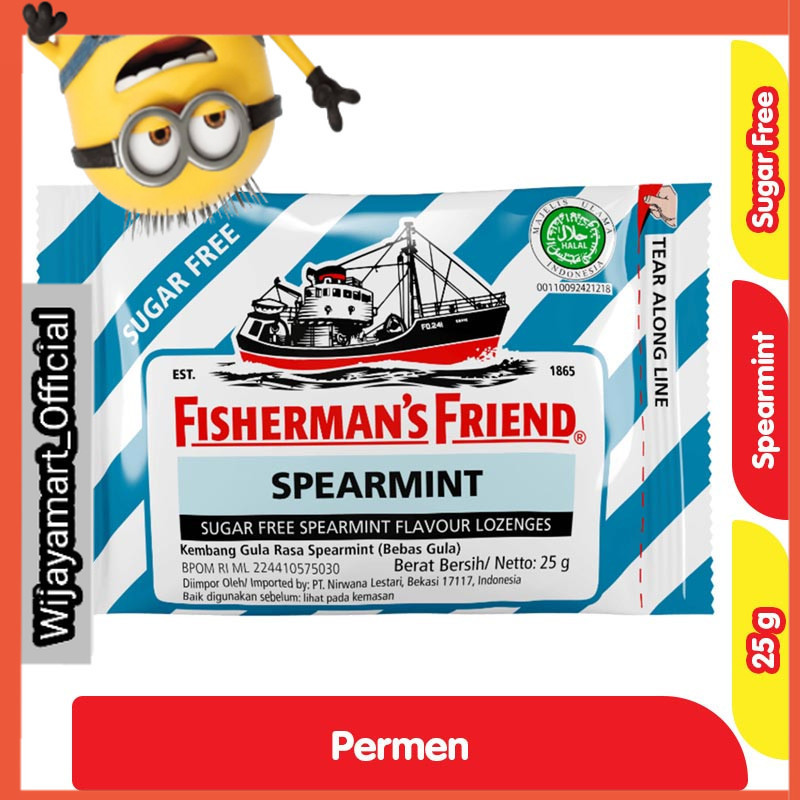 

Fisherman's Friend Permen Bebas Gula Spearmint 25 g
