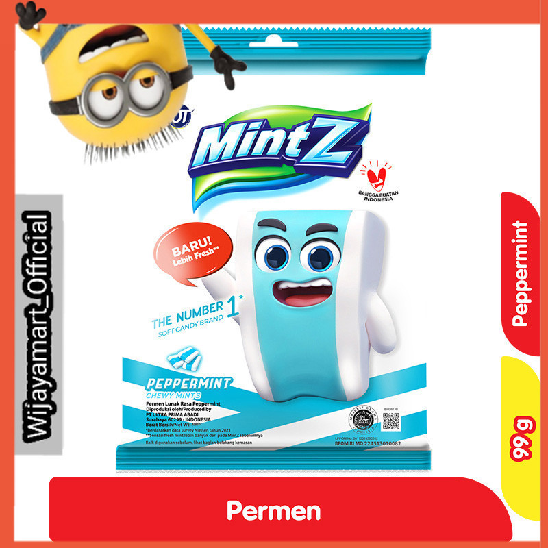 

MintZ Permen Chewy Peppermint 99 g