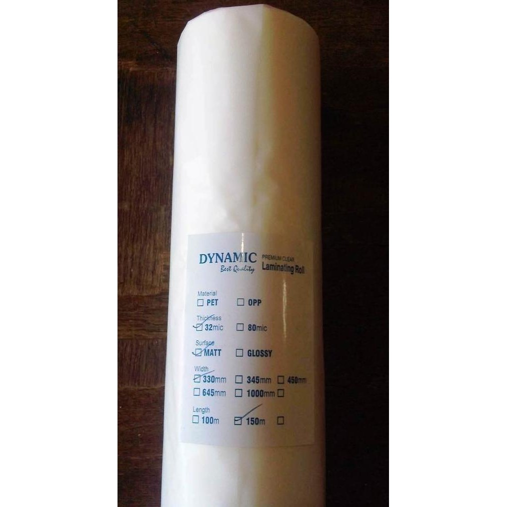 

TERBARU - Plastik Laminating Roll Dynamic 33cm x 150m x 32micron