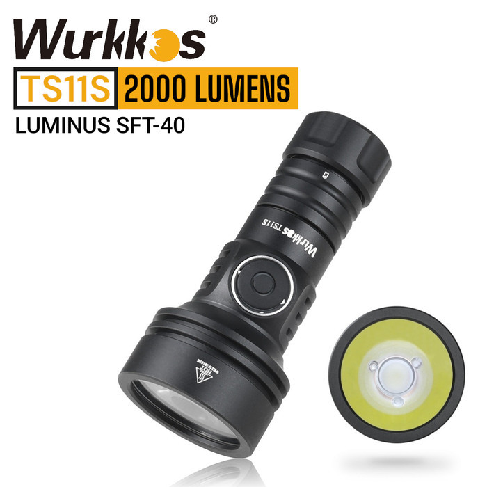 Wurkkos Ts11S Luminus Sft40 2000 Lumens Senter Led Mini Usb C Barangbaru