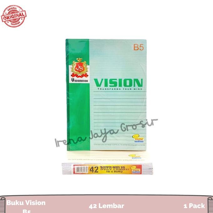 

Sale Irenajayagrosir - Buku Tulis Sekolah Vision 42 Lembar 1 Pack