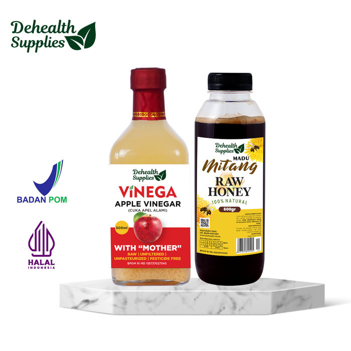 

Paket CUMA (Cuka Apel dan Madu) Kemasan Kaca 500ml