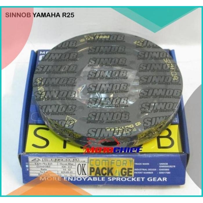 Gear set Sinnob Yamaha R25 Comfort Preorder 140BZ4 limited stock