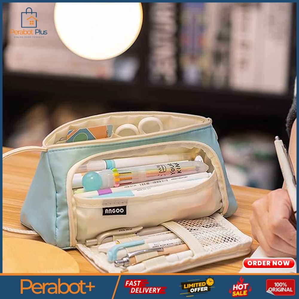 

Tempat Pensil Multi Layer Pencil Case Pouch Stationery - KV23