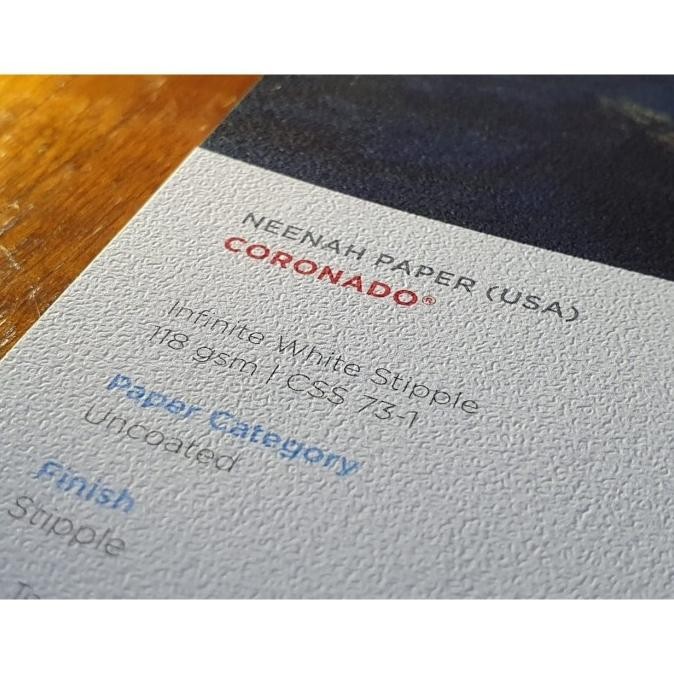 

BEBAS ONGKIR - Kertas A3+ FinePaper Paperina Coronado Wht Stipple 118 GSM 1PCK-50LBR