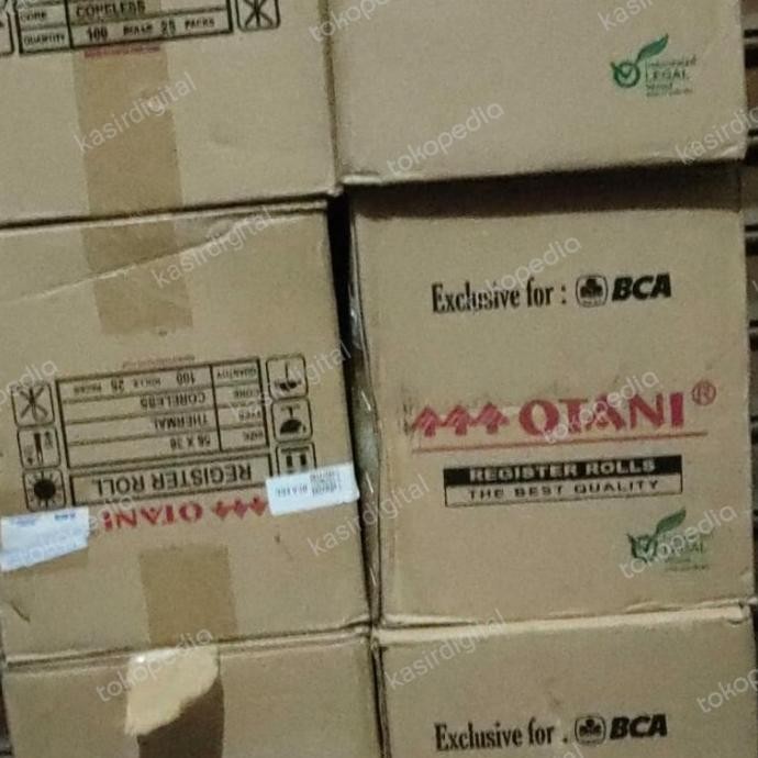 

NEW 1 Dus Kertas roll EDC BCA/Thermal logo bank BCA ukuran 57x38 Coreless