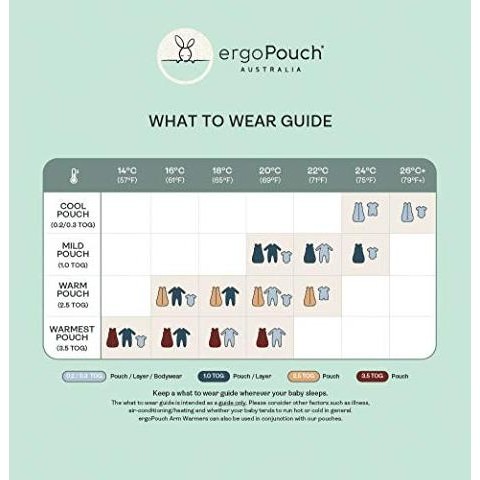 ergoPouch 3.5 TOG Sleep Suit Bag 100% Organic Cotton Filling