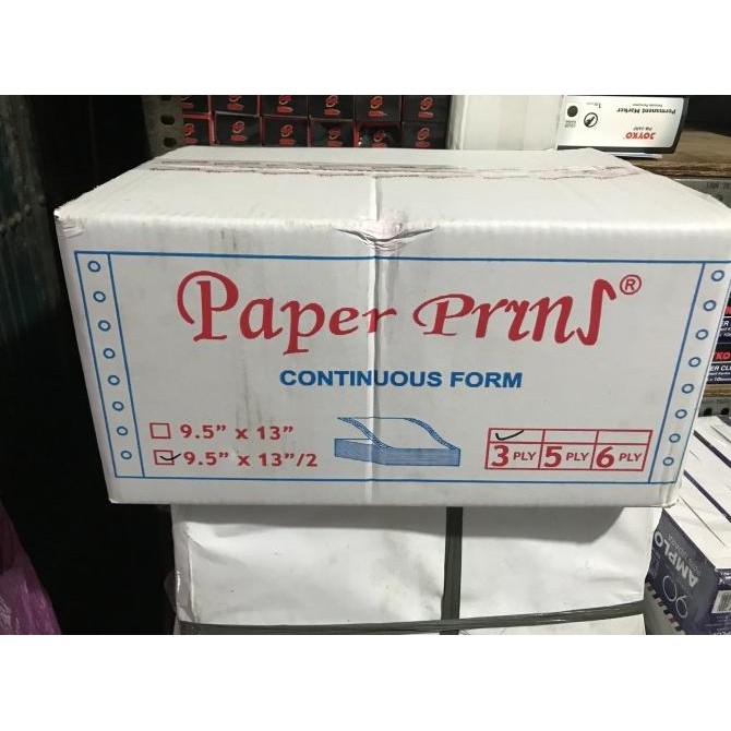 

NEW Kertas Continuous Form Paper Pryns 9.5 x 13/2 3 ply