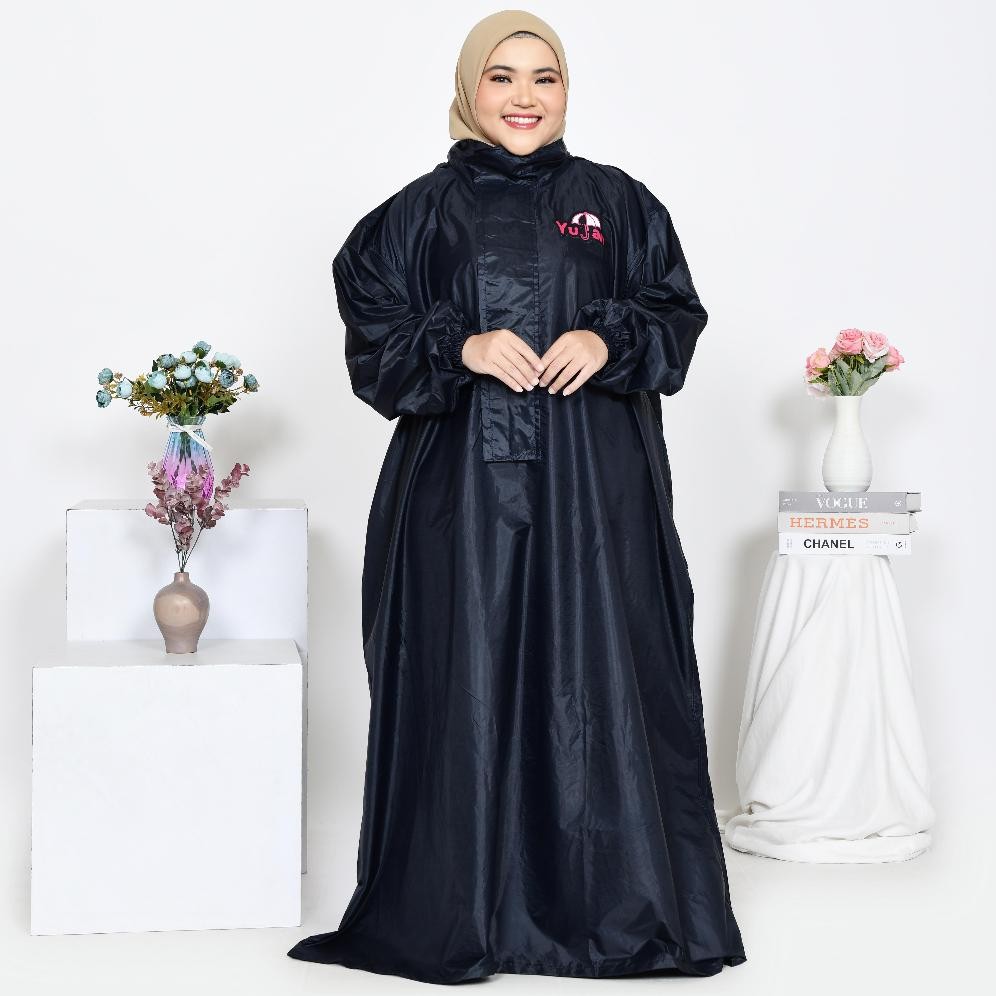 GHT Jas Hujan Gamis Pria Wanita Jumbo / Mantel Gamis Muslimah Oversize / Jas Hujan Jumbo TERLARIS