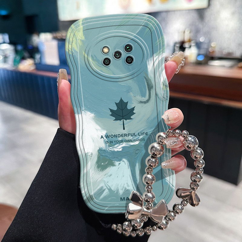 Casing Hp Untuk Xiaomi POCO X3 POCO X3 Pro POCO X3 NFC POCO X3 GT Case Casing pola daun maple Kasing