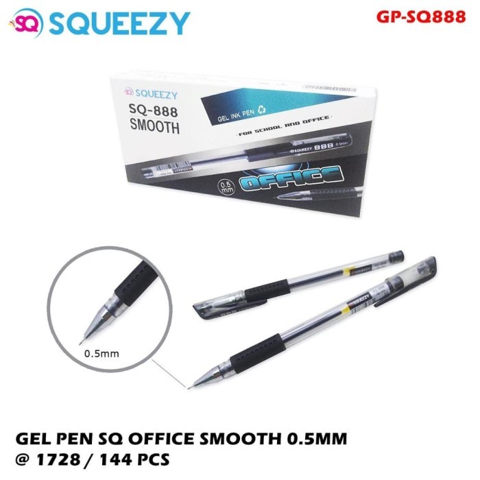 

Terbaru Pulpen Gel Squeezy 0.5 mm / Pena Gel Pen Office Smooth 100% ori