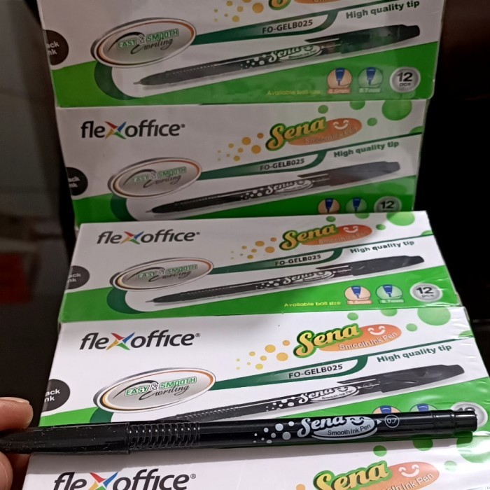 

Terbaru pulpen flex office Sena 0,7mm per lusin 100% ori