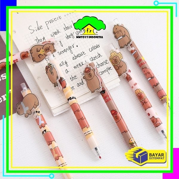 

Terbaru PRODUK TERBARU! MI-A96 Pena Mekanik Capybara 0.5MM Pulpen Gel Cartoon Alat Tulis Sekolah dan